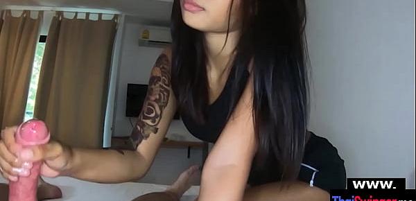  Hot amataur asian GF Ting is a handjob expert Here is the proof